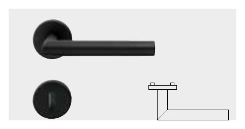 Dorëzë Polished Black këndore